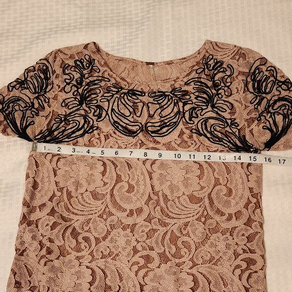 Free People Beautiful Dreamer Blush Lace Mini Dress or Tunic Top size XS - Picture 9 of 10